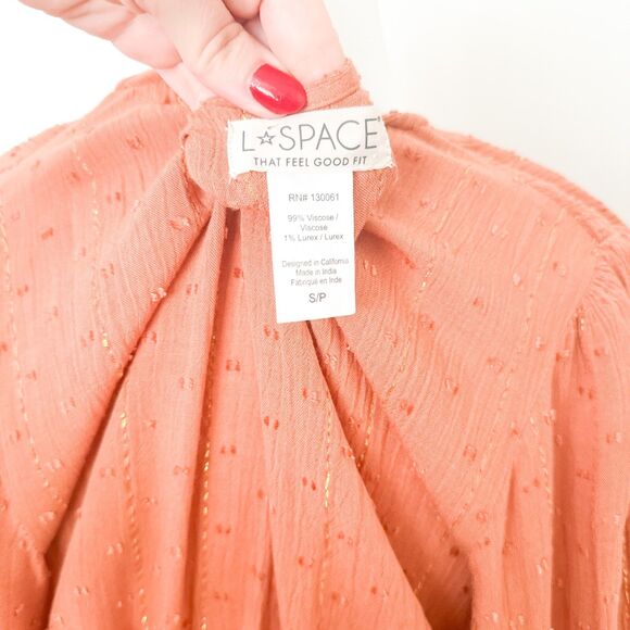 L*SPACE Revolve Cut Out Mini Dress Size Small Boho Gypsy Romantic Whimsy - Picture 5 of 5